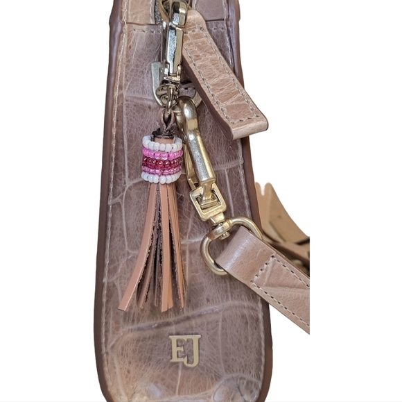 ERIC JAVITS  Dome Zip Latte Handbag - Picture 7 of 16